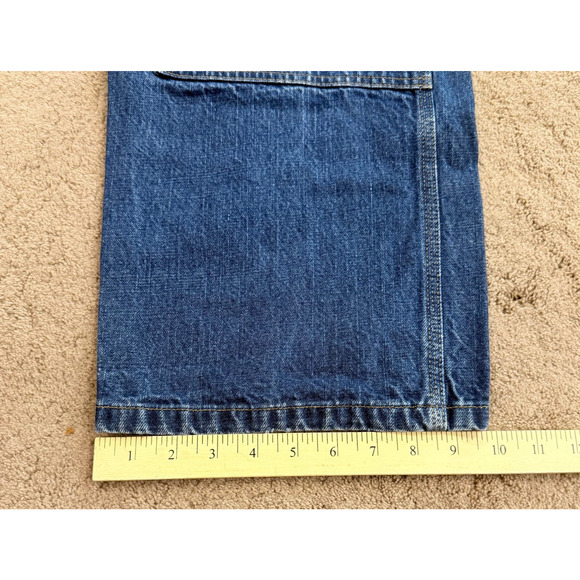 Vintage Polo Ralph Lauren x YANKEES Collab Carpenter Jeans Double Knee 34x32 - Picture 8 of 9